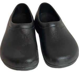 Crocs On the Clock Adult Work Clogs Black Men's Size 6 Women's Size 8